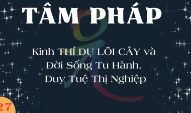 Kinh THÍ DỤ LÕI CÂY Và Đời Sống Tu Hành. Duy Tuệ Thị Nghiệp