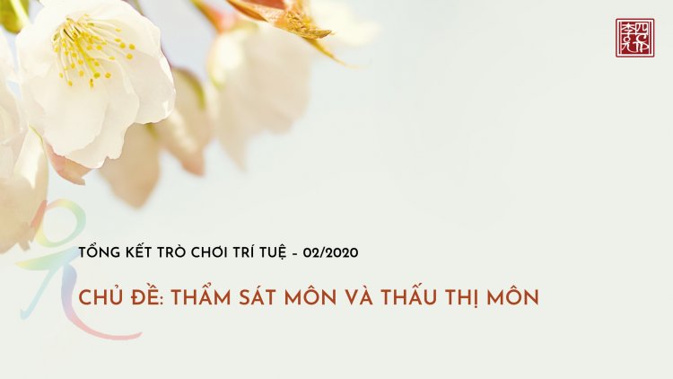 Tổng Kết Chủ Đề: Thực Tập Thẩm Sát Môn Và Thấu Thị Môn