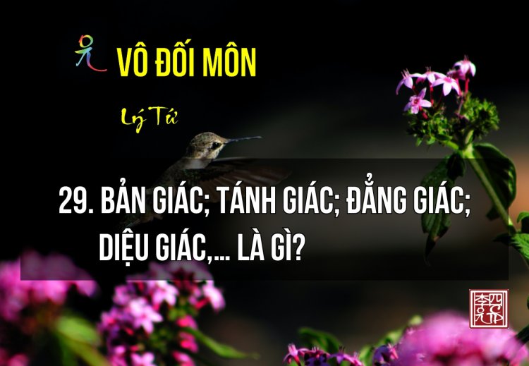 Bản Giác Tánh Giác Đẳng Giác Diệu Giác,… Là Gì?