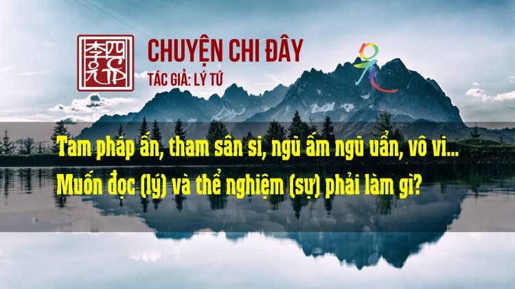 Tam Pháp Ấn, Tham Sân Si, Ngũ Âm Ngũ Uẩn, Vô Vi… Muốn Đọc (Lý) Và Thể Nghiệm (Sự) Phải Làm Gì?