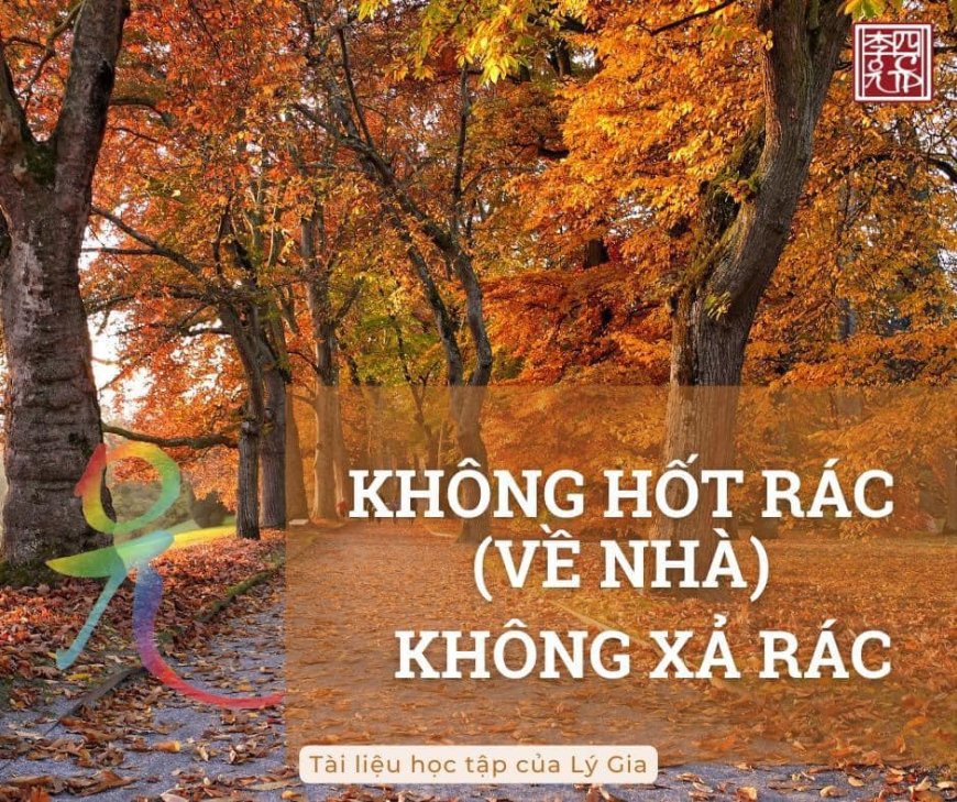 Không Hốt Rác, Không Xả Rác