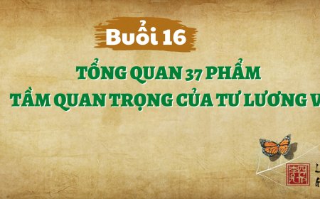 Khóa Học Hạnh Phúc Quanh Ta K01 - Buổi 16 - Tổng Quan 37 Phẩm - Tầm Quan Trọng Của Tư Lương Vị