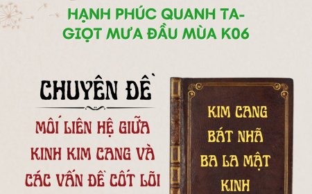 Thông Báo Khai Giảng Khóa Học Hạnh Phúc Quanh Ta - Giọt Mưa Đầu Mùa K06