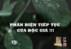 Phản Biện Tiếp Tục Của Độc Giả !!!